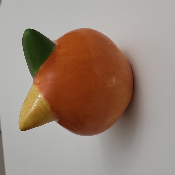 Young Inc. Ceramic Owl Decor/Figurine, Orange, Green, Gold MCM Style - Picture 2 of 4